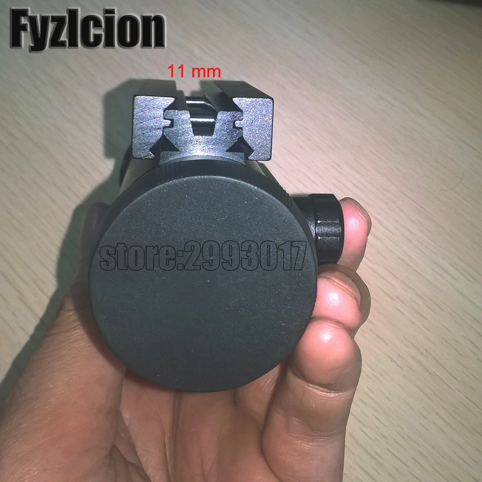 FYZLCION 1X40 тактический голографический прицел зеленая красная точка зрения перекрестный прицел с 11 мм рейкой для пневматического пистолета 20 м