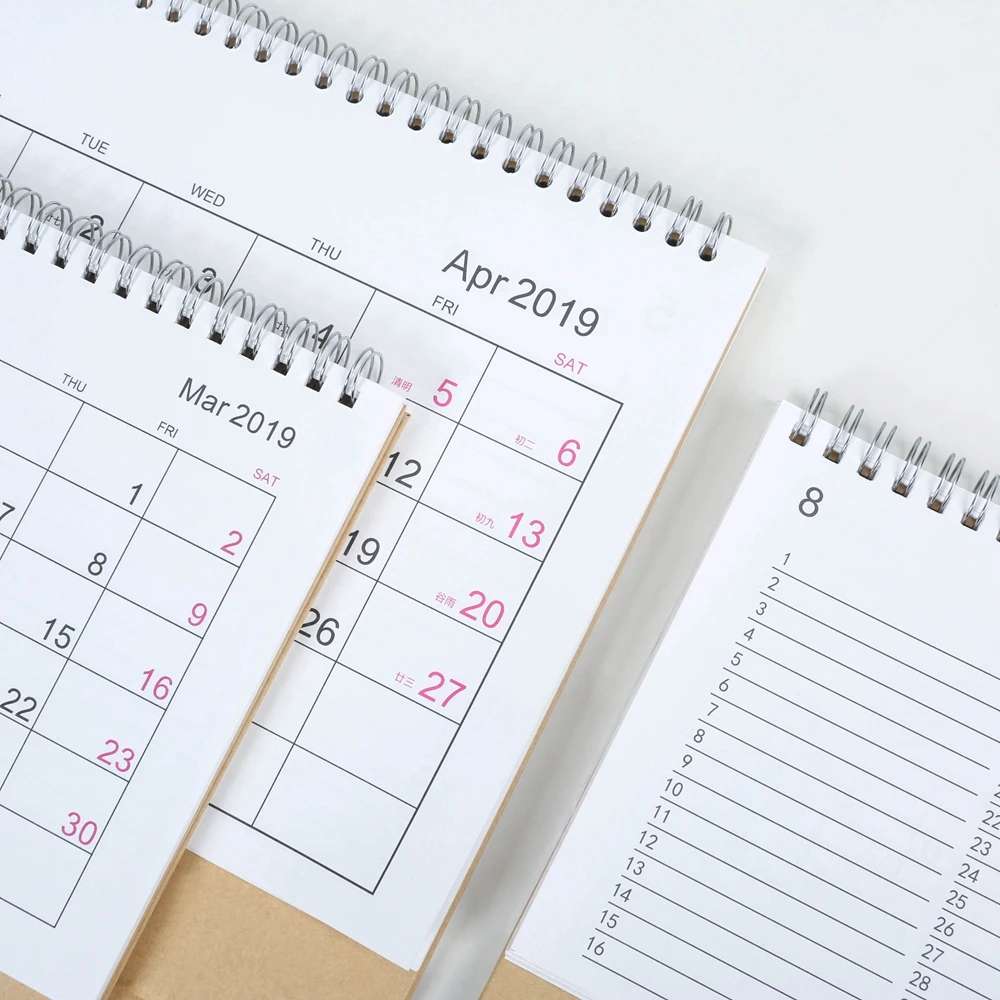 2019 Настольный календарь 2018 Еженедельный планировщик Ежемесячный план чтобы