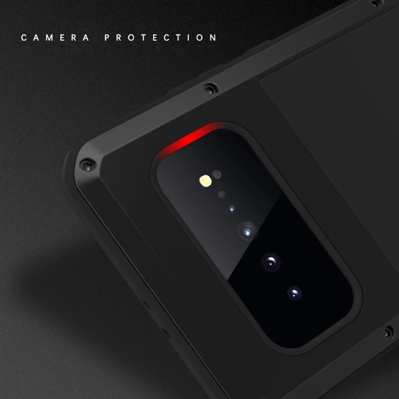 2019 S10 5G LOVE MEI мощный чехол со стеклом для Samsung Galaxy Роскошный Алюминиевый