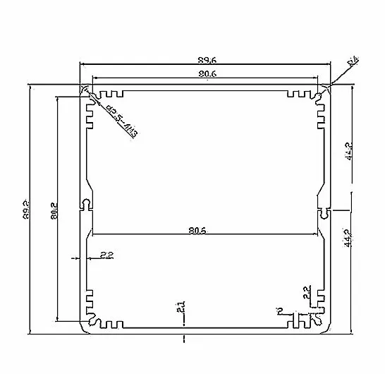 

4 pcs/lot power supply enclosure outsize box 90(H)x90(W)x130(H)mm which fit pcb case 80.6x80.6mm metal enclosures