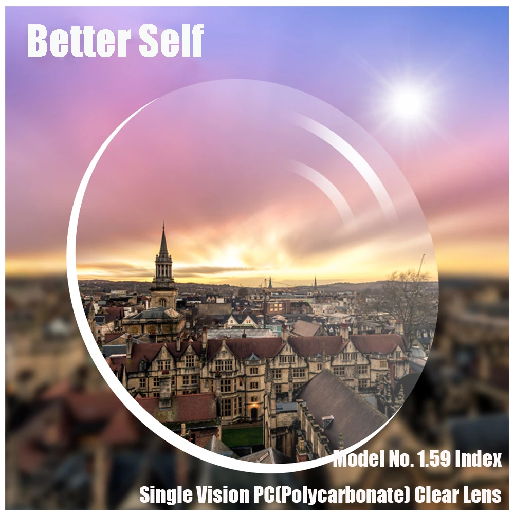 Однообъективные прозрачные линзы твердые поликарбонатные Спортивные Линзы EMI