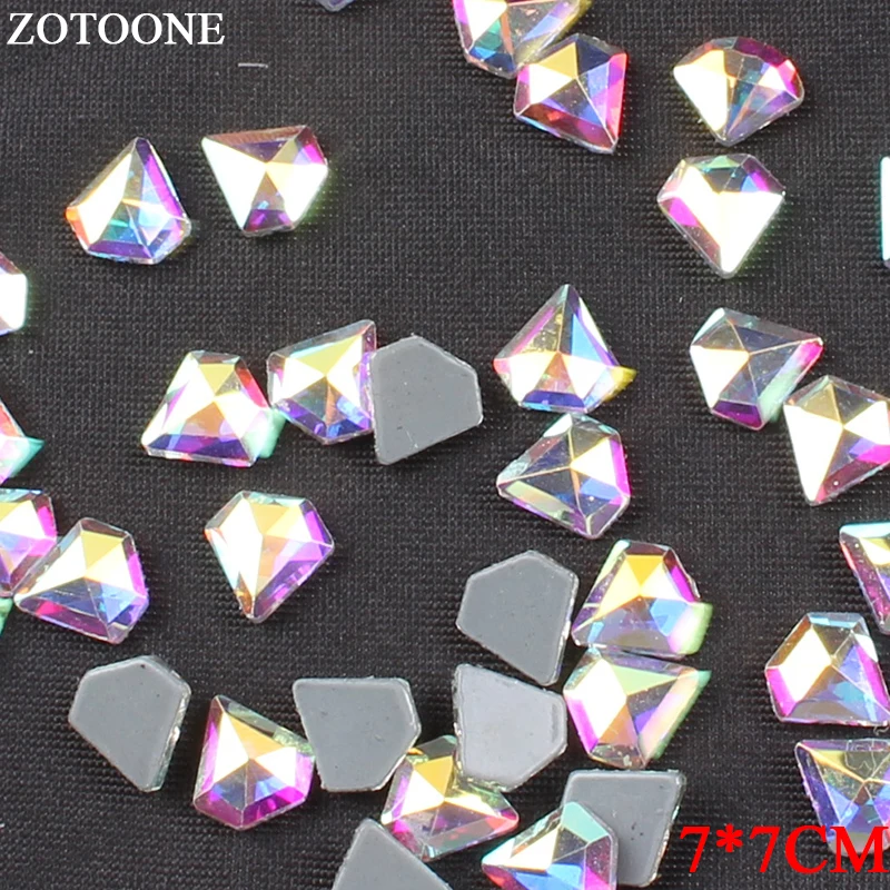 ZOTOONE Бисер для одежды Стразы исправленное железо на лечит камни и кристаллы AB