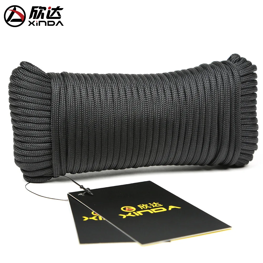 Xinda catch 9 core umbrella rope climbing rescue outdoor auxiliary equipment safety drop 31/ 50 meters | Спорт и развлечения