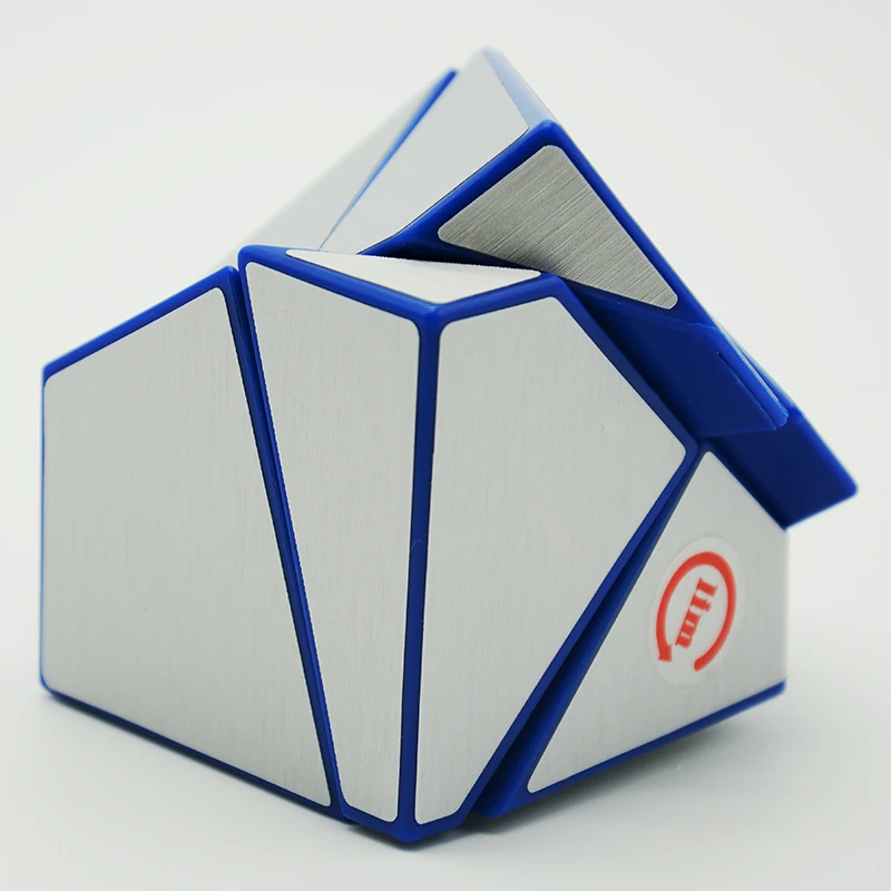 Fangshi Lim 2x2 Ghost Guimo Cube синяя основа с серебряной наклейкой скоростной Куб Головоломка Развивающие игрушки Gh-ost-Cube