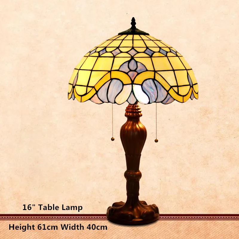 Фумат витражная настольная лампа европейский стиль прикроватная художественный