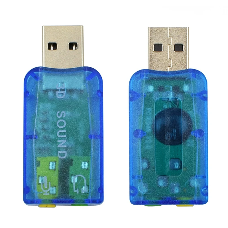Для ПК ноутбука компьютера виртуальная звуковая карта 5 1 3D Внешний Usb аудио