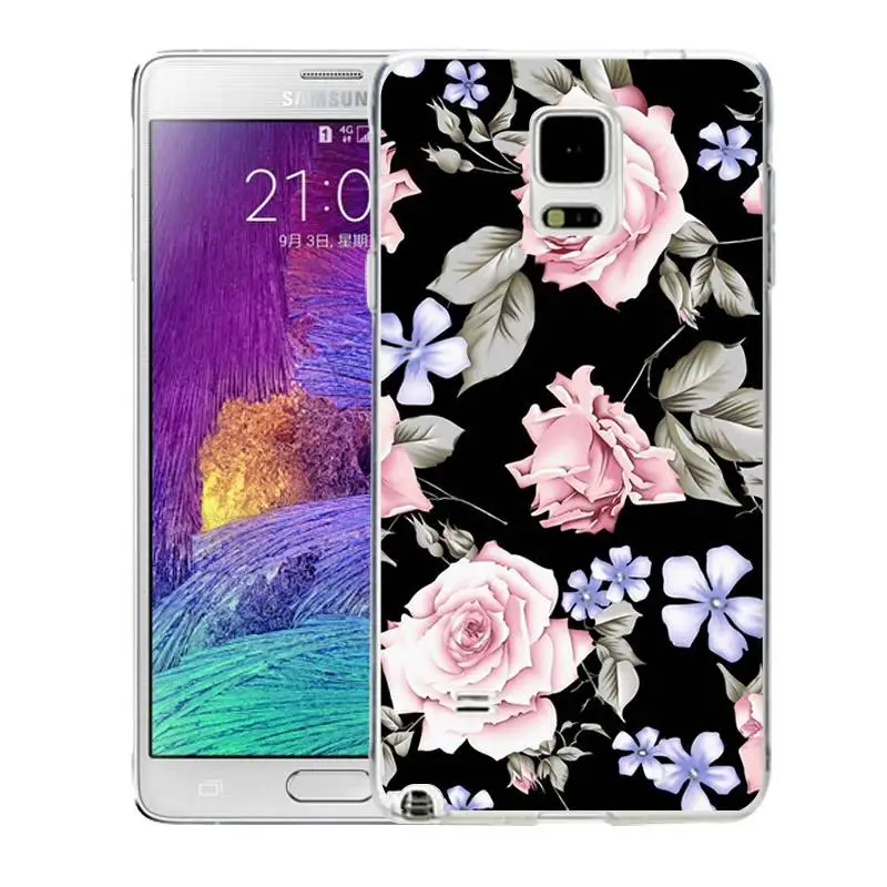 Qmswei мягкий чехол для телефона из ТПУ samsung S8 s6 s7 edge s4 s5 s3 C5 C9 note3 note4 note5 ясно цветка