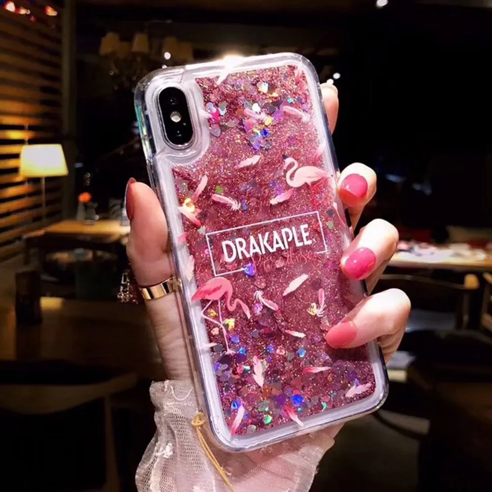For Samsung J4 2018 Case Fashion Cute Liquid Cases Cover Galaxy A9 J82018 Note 9 8 Coque Silicone |