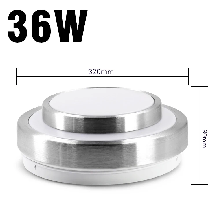 36W Diameter 330mm EnwYe 12 Вт 24 Вт 36 Вт 45 Вт Светодиодный светильник светодиодный потолочный светильник алюминиевая акриловая высокая яркость 220V 230V 240V светодиодный чип нет необходимости водитель - Цвет корпуса: 36W Diameter 330mm