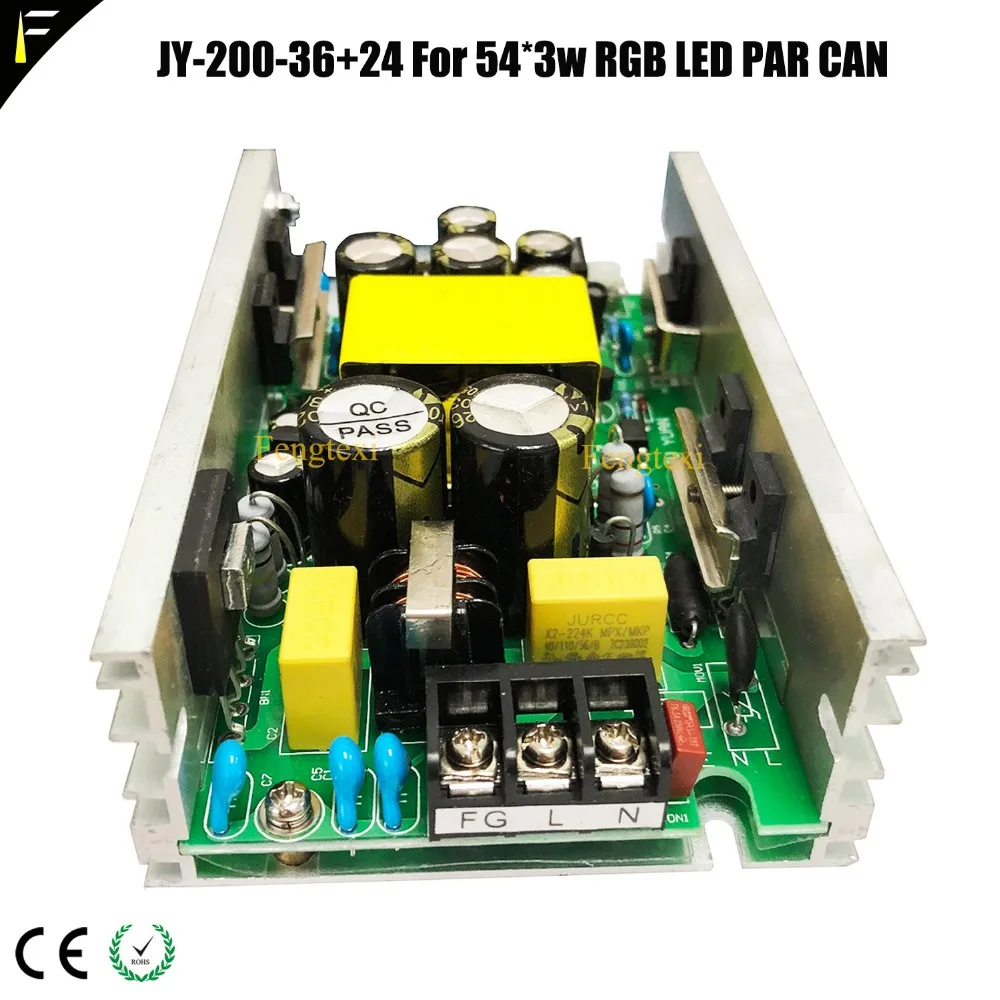 Фото JY-200-36 + 24 200 Вт 36V4.2A 24V2A RGB LED Par Can 36*3 Вт 18*3 Вт Плата питания для наружного светодиода PAR 54x3 Вт Плата электрического источника №4