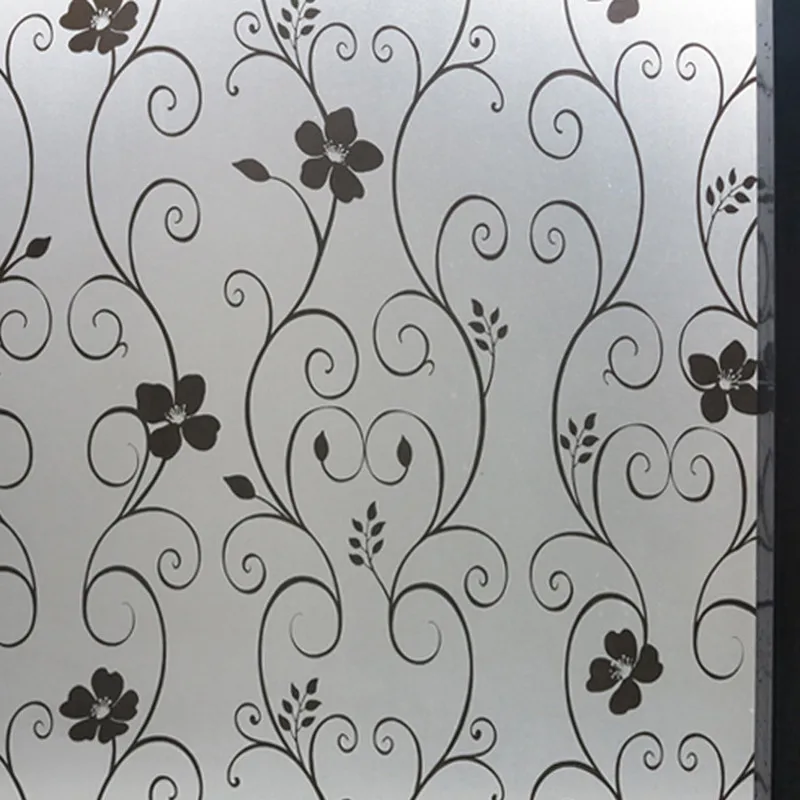 Black 60cm XUNZHE, декоративная, для дома, 60*100 см, водонепроницаемая, ПВХ, матовая, стеклянная, защита экрана, наклейка на окно, для спальни, ванной комнаты, самоклеющаяся пленка - Цвет: Black 60cm