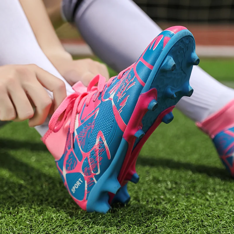 DR. EAGLE Открытый мужские дети crampon футбольная обувь futsal высокие ботильоны для мужчин футбольные бутсы