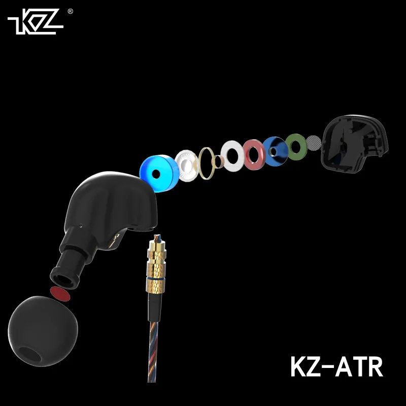 2017 новое поступление Оригинальные KZ ATR 3 5 мм наушники вкладыши с микрофоном HIFI
