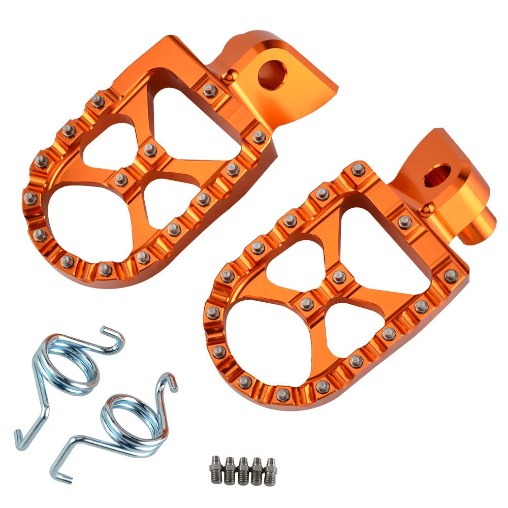 

MX Foot Pegs Pedals Footrest Footpegs For KTM EXC EXCF SX SXF XC XCF XCW XCFW 65 85 125 150 200 250 300 350 400 450 500 525 530