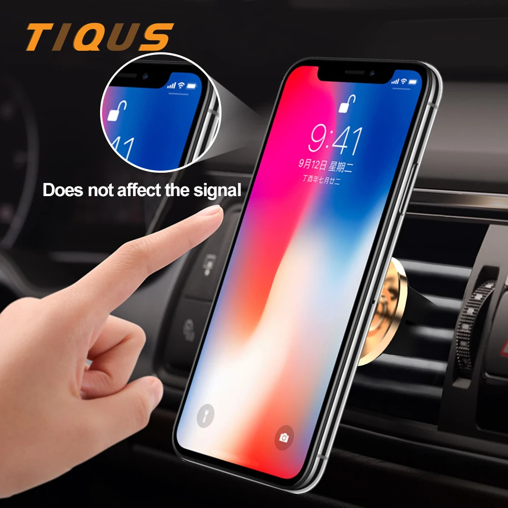 Автомобильный держатель TIQUS магнитный для телефона на вентиляционную решетку