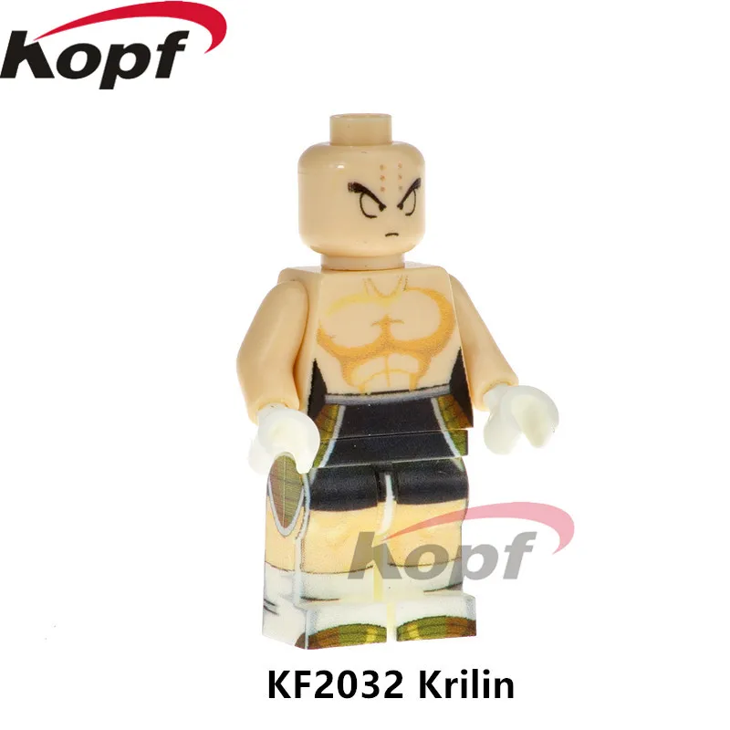 KF2051 строительные Боки Dragon Ball Z рисунок Золотой Freiza Krilin General Bule Future трусы кирпичи экшн подарок для детей игрушки