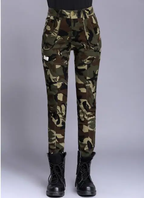 Камуфляжные женские Мультикам Штаны Военная Униформа эластичные узкие