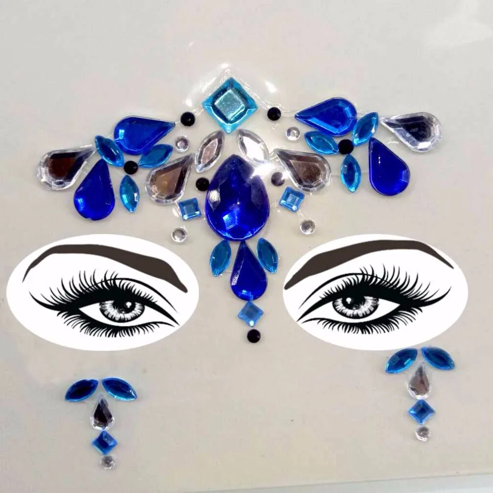 Новая акриловая полимерная дрель-наклейка Bindi ручной работы в богемном и этническом стиле, украшения для лица и глаз, декоративная наклейка на лоб