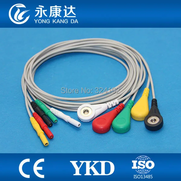 2 шт./упак. многофункциональные проводные электродвигатели для ЭКГ в стиле Din