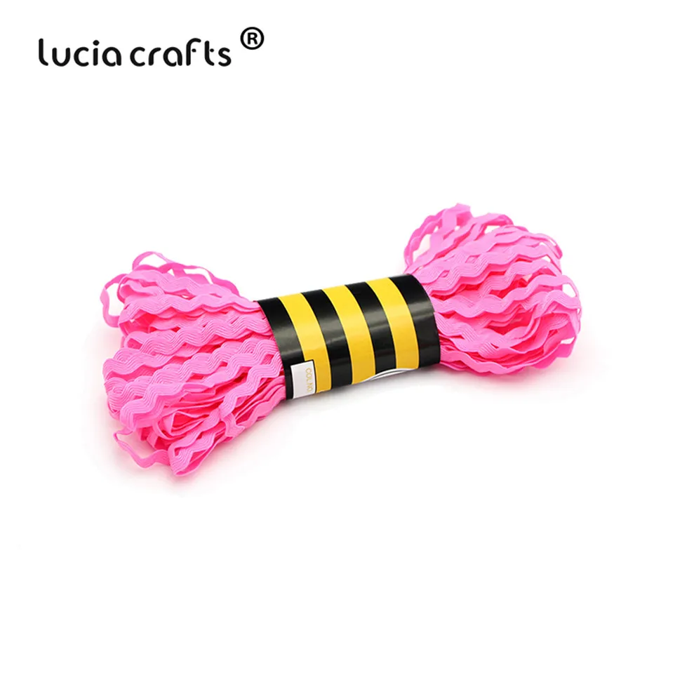 Lucia crafts 15 ярдов/шт 8 мм многоцветная корсажная лента для самодельных волос бант свадебные декоративные аксессуары для вечеринок W0501