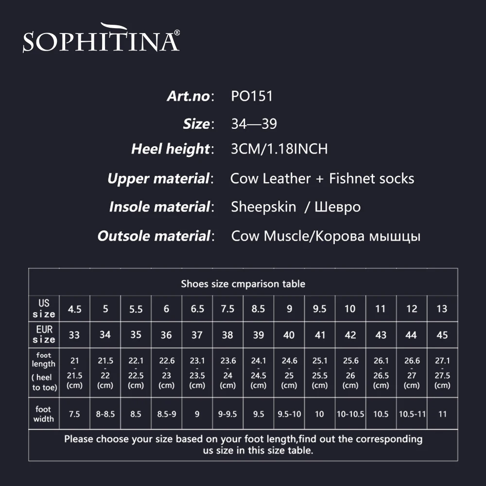 SOPHITINA/Новинка Модные женские босоножки из натуральной кожи Классическая обувь