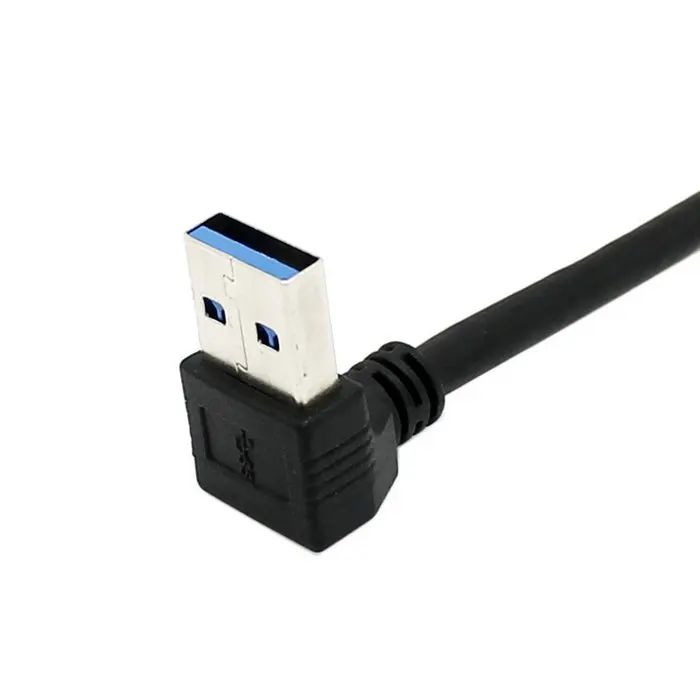 CY 20 см вверх под углом 90 градусов прямоугольный USB 3 0 к Micro 10Pin кабель высокого