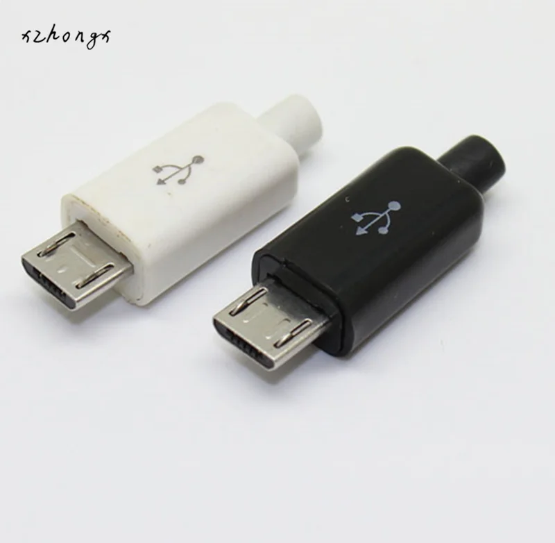 Черный штекер 5P микро USB разъем адаптер Комплект сварочного типа сделай сам 5