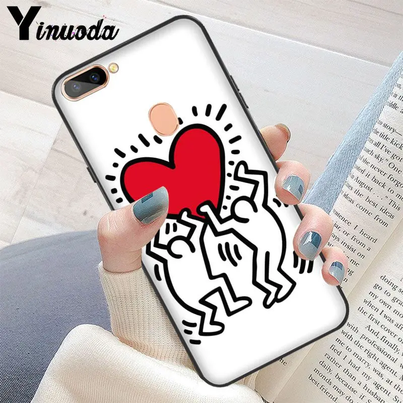 Yinuoda Keith Haring art роскошный уникальный фото мягкий чехол для телефона OPPO R17 Neo R11S Plus R9