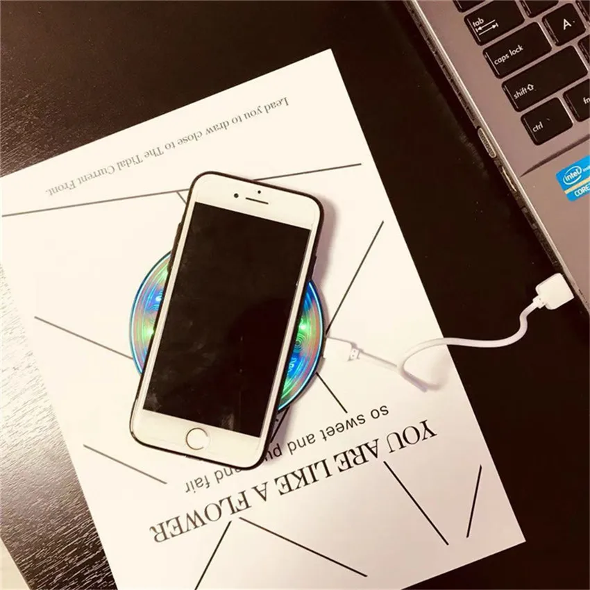 Беспроводное зарядное устройство Qi 10 Вт для iPhone X Samsung S10 S9 Xiaomi CC9|Беспроводные