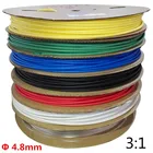 5 млот 4,8 мм термоусадочные трубки с клей на подкладке 3:1 усадки Dual USB Wall термоусадочные трубки Обёрточная бумага жильный кабель с 7 цветов