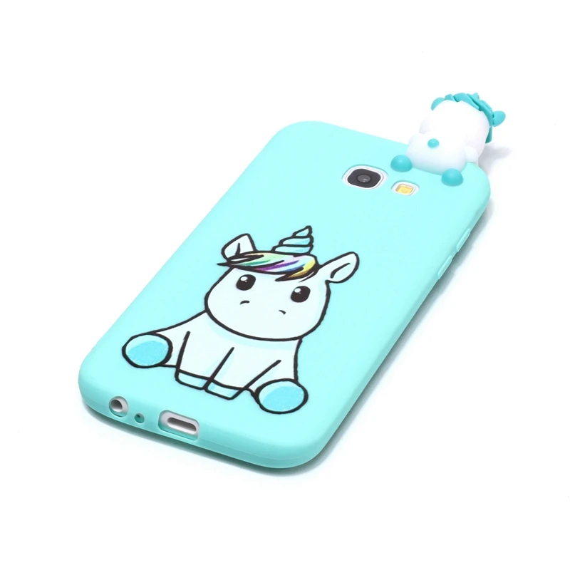 Etui для samsung Galaxy A5 чехол для телефона 3D Единорог Panda собачий силиконовый чехол на СПС Coque samsung A5 A3 случаев Caso