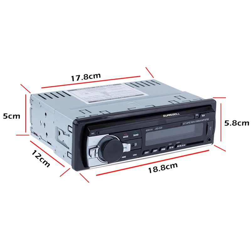 Автомагнитола Onever 1din Автомобильная с поддержкой Bluetooth FM Aux SD USB MP3|bluetooth autoradio|car