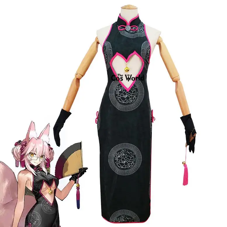 Costumes FGO Fate Grand Order tamamo no Mae koyankaya Fox Secretary cheongsam платье униформа костюмы для косплея - Цвет: Costumes