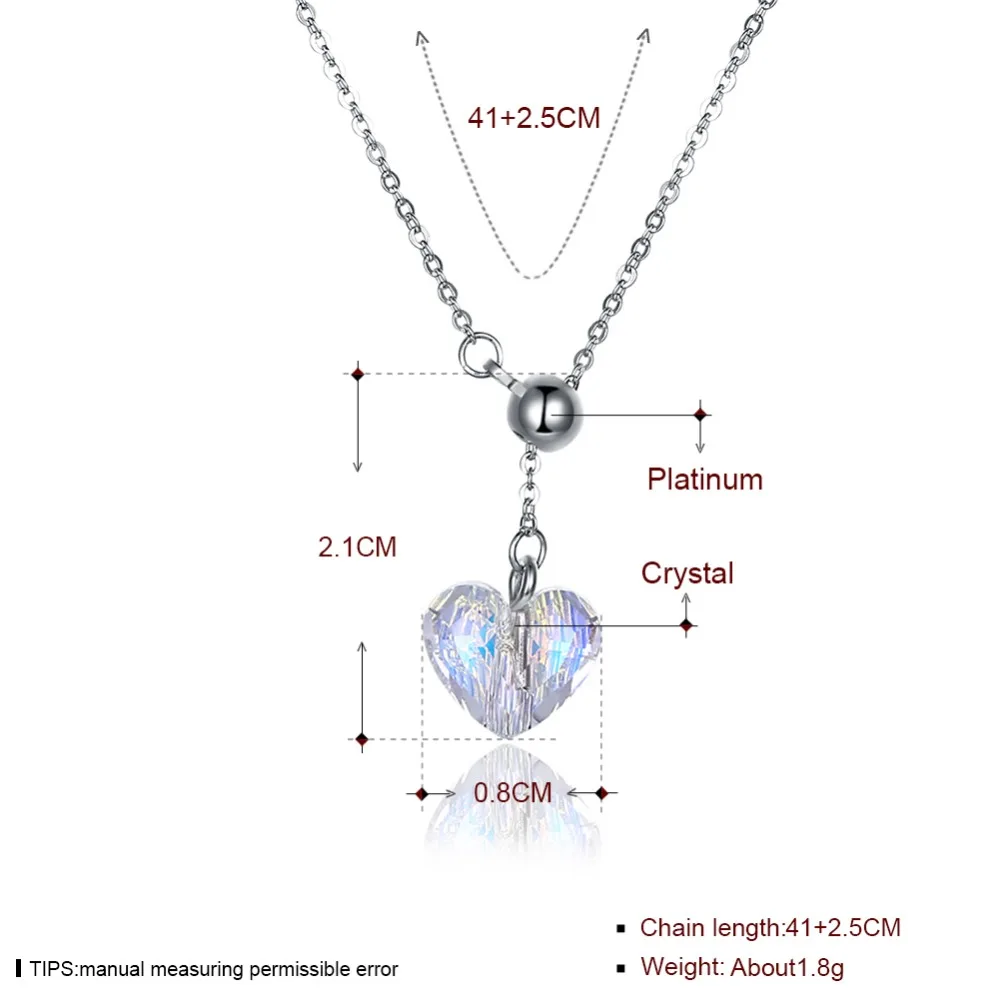 Грейс моменты мода сверкающих сердце 925 Sterling Серебряные ожерелья Циркон Подвеска