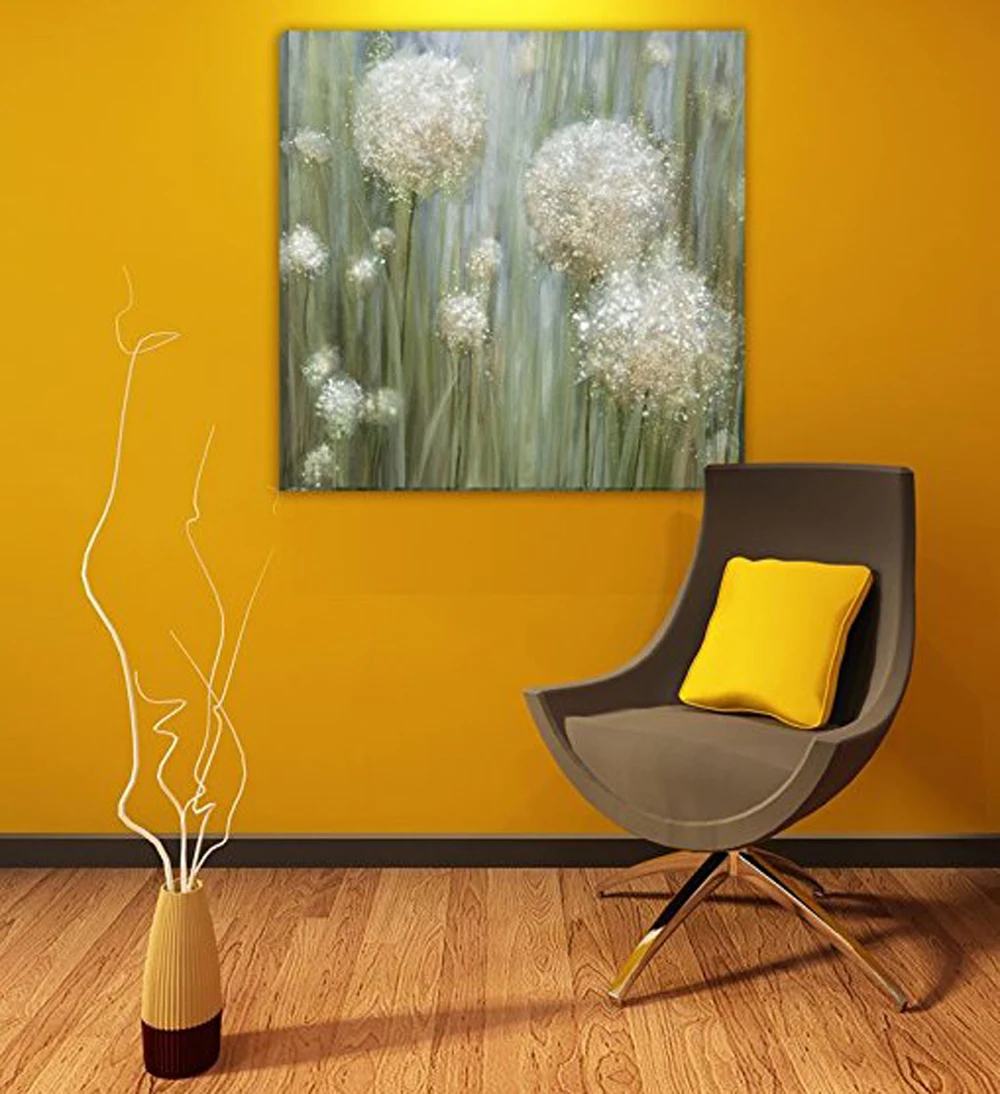 Professional Artist Handpainted Colorful Abstract Flower Oil Paintings on Canvas Handmade Floral for bedroom gift | Дом и сад