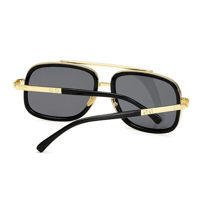 

Square Sunglasses Fashion Designer Brand Women Men Metal Sun glasses Gafas Shades For Lady Vintage Eyewear UV400 Oculos de sol