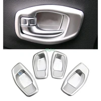 car styling 4pcs abs matte chromed for new jeep compass 2017 2018 interior inner door handle bowl frame with logo