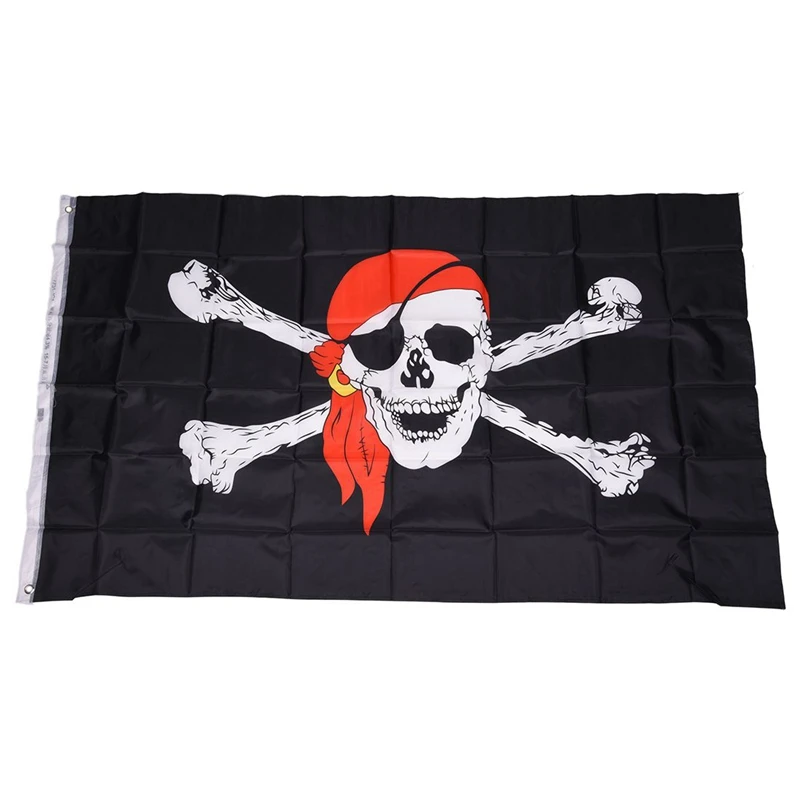 Пиратские флаги Карибский череп пиратский Скелет Sabre Jolly Roger 150x90 см новинка 3x5