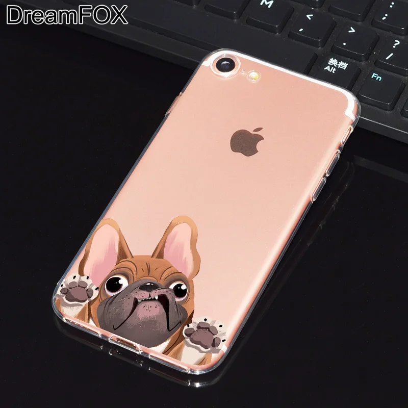 DREAMFOX L518 Cute Puppy Pug Soft TPU Silicone Case Cover For Apple iPhone 11 Pro XR XS Max 8 X 7 6 6S Plus 5 5S SE 5C 4 4S |