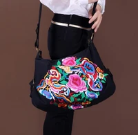 2022 new national women embroidery bag embroidered shoulder messenger bag handbag vintage hmong ethnic thai indian boho bags