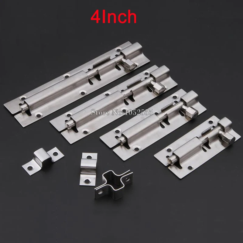 Хит продаж 2 шт./лот 4 дюймовый дверной болт из нержавеющей стали для дома окна