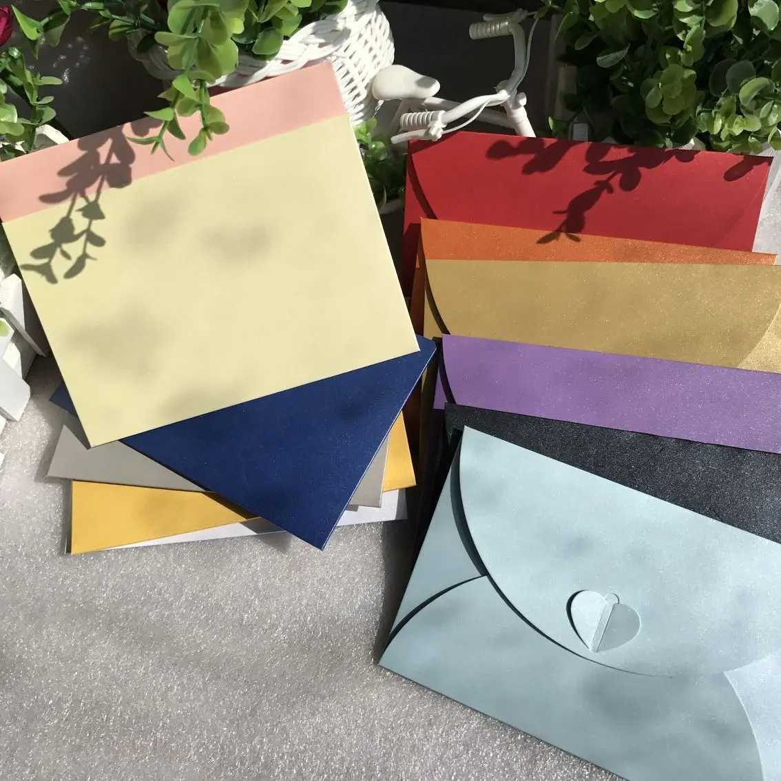 50 шт. 17,5*11 см винтажные маленькие цветные пустые бумажные конверты в стиле ретро, конверты для свадебных торжеств, приглашений, поздравитель... от AliExpress WW