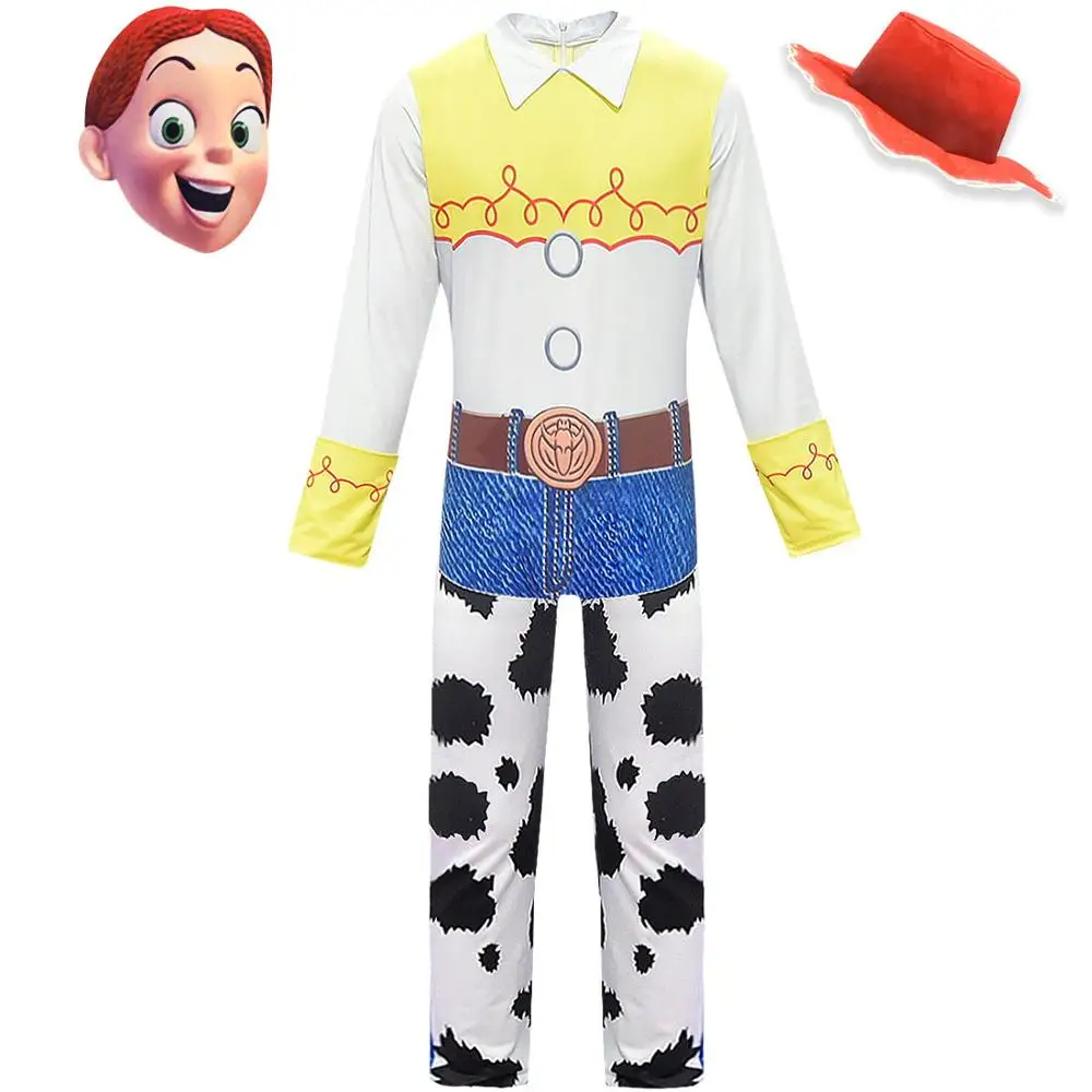 NO.8 Toy Story 4 Cowgirl Jessie Outfit Cosplay Costume Halloween Carnival Costumes For kid girls Full Sets - Color: NO.8