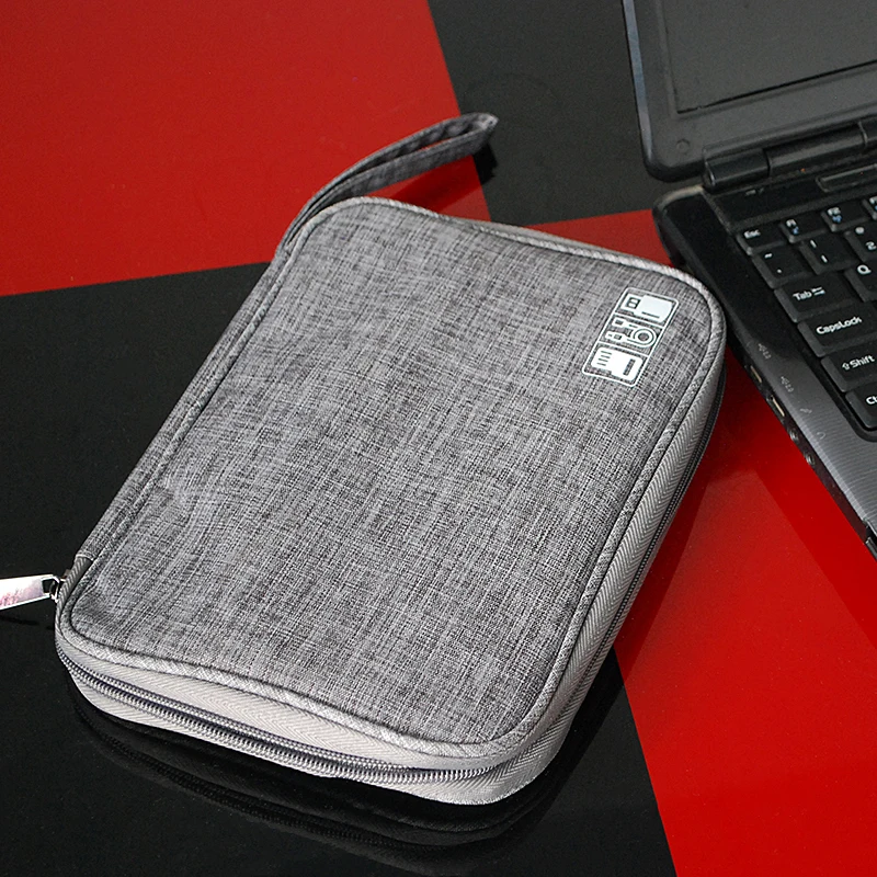 

2pcs/set Cable Organizer Bag Charger Wire Electronic Case Portable Bra Underwear Pouch Drawer Closet Clothes Storage Accessories