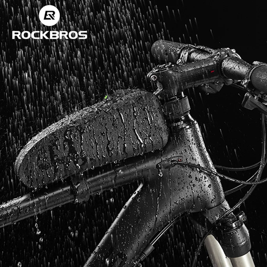 ROCKBROS MTB дорожный велосипед сумки Водонепроницаемый Велоспорт Топ передняя Труба рама сумка большой емкости велосипед Pannier Аксессуары для велосипеда