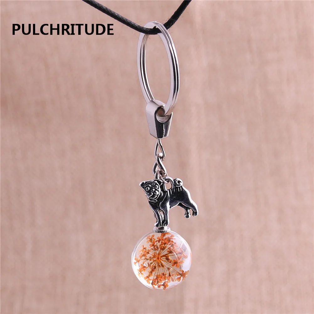 PULCHRITUDE 2 шт./лот металлический брелок хрустальный стеклянный шар кулон с
