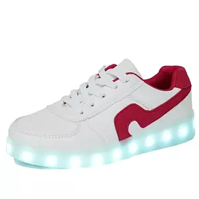 LED Shoes for Men Glowing Sneakers Glitter Outdoor Mens Casual Led Luminous USB Recharge Neon Zapatillas Hombre | Обувь