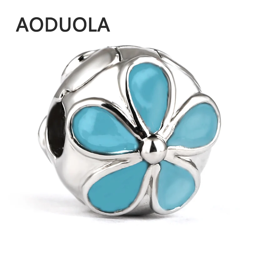 10 шт. посеребренный медный стоппер бусины с зажимом для цветов европейские