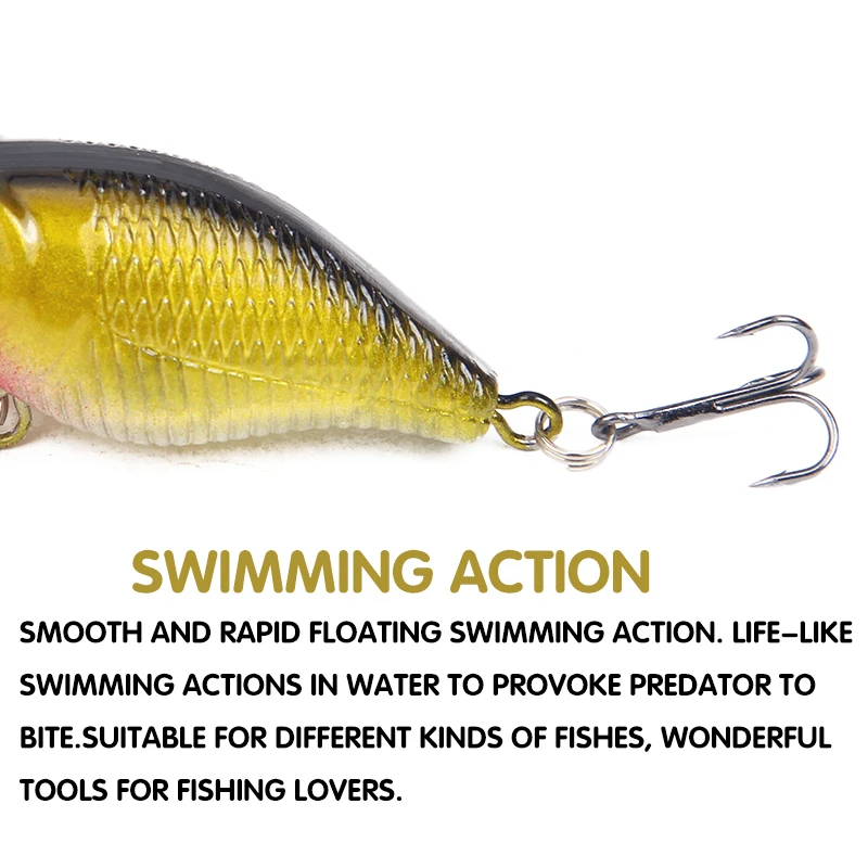 SEAPESCA мини кривошипная рыболовная приманка жесткая наживка плавающая воблеры Pesca