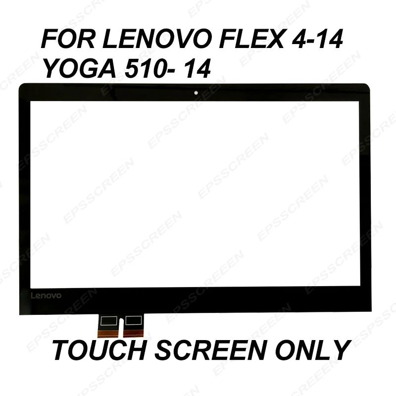 

Дигитайзер сенсорного экрана для Lenovo ideapad Yoga 510-14, 4-14 1470 1480, переднее стекло, сменная панель, 14 дюймов